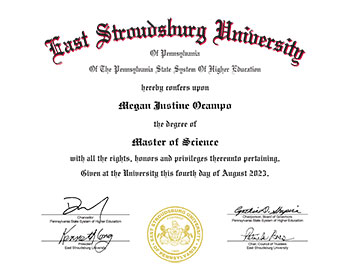 ESU Sample Diploma