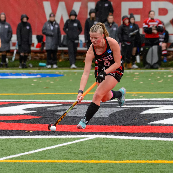 Field Hockey player on the field