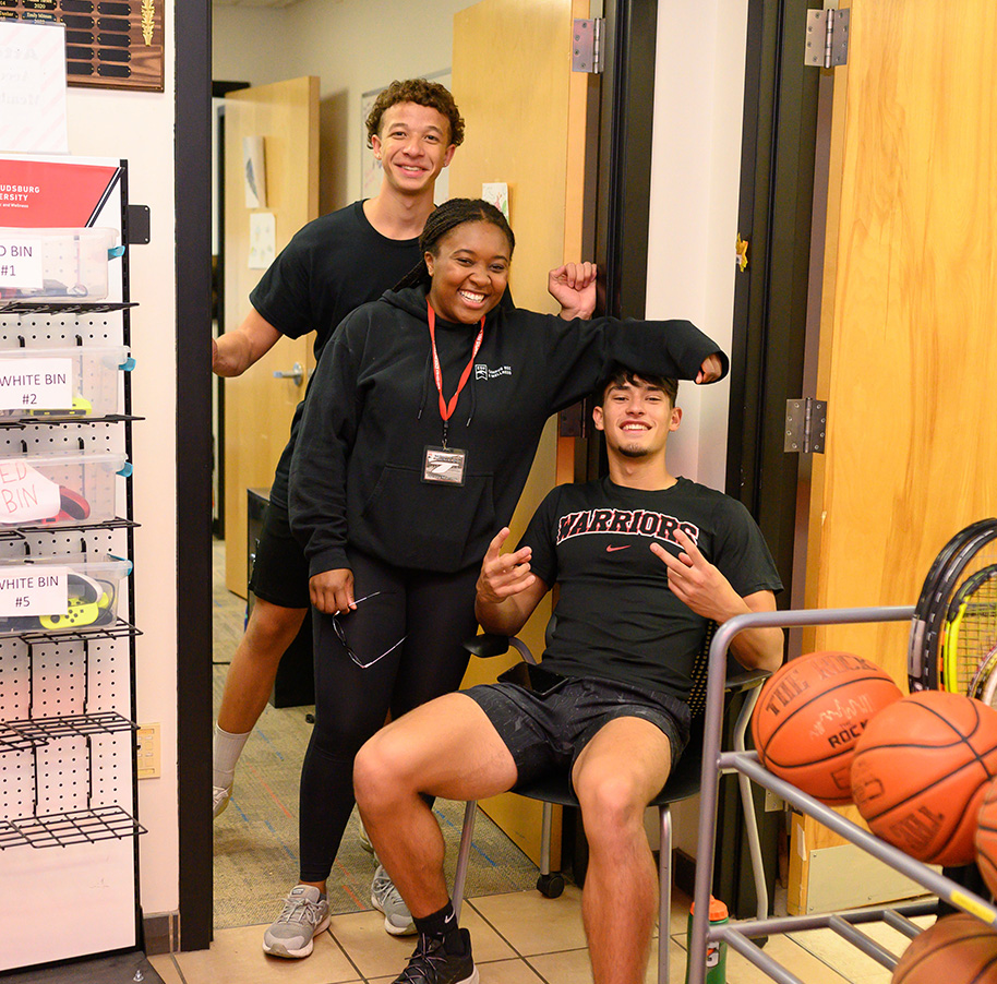 Rec center student workers