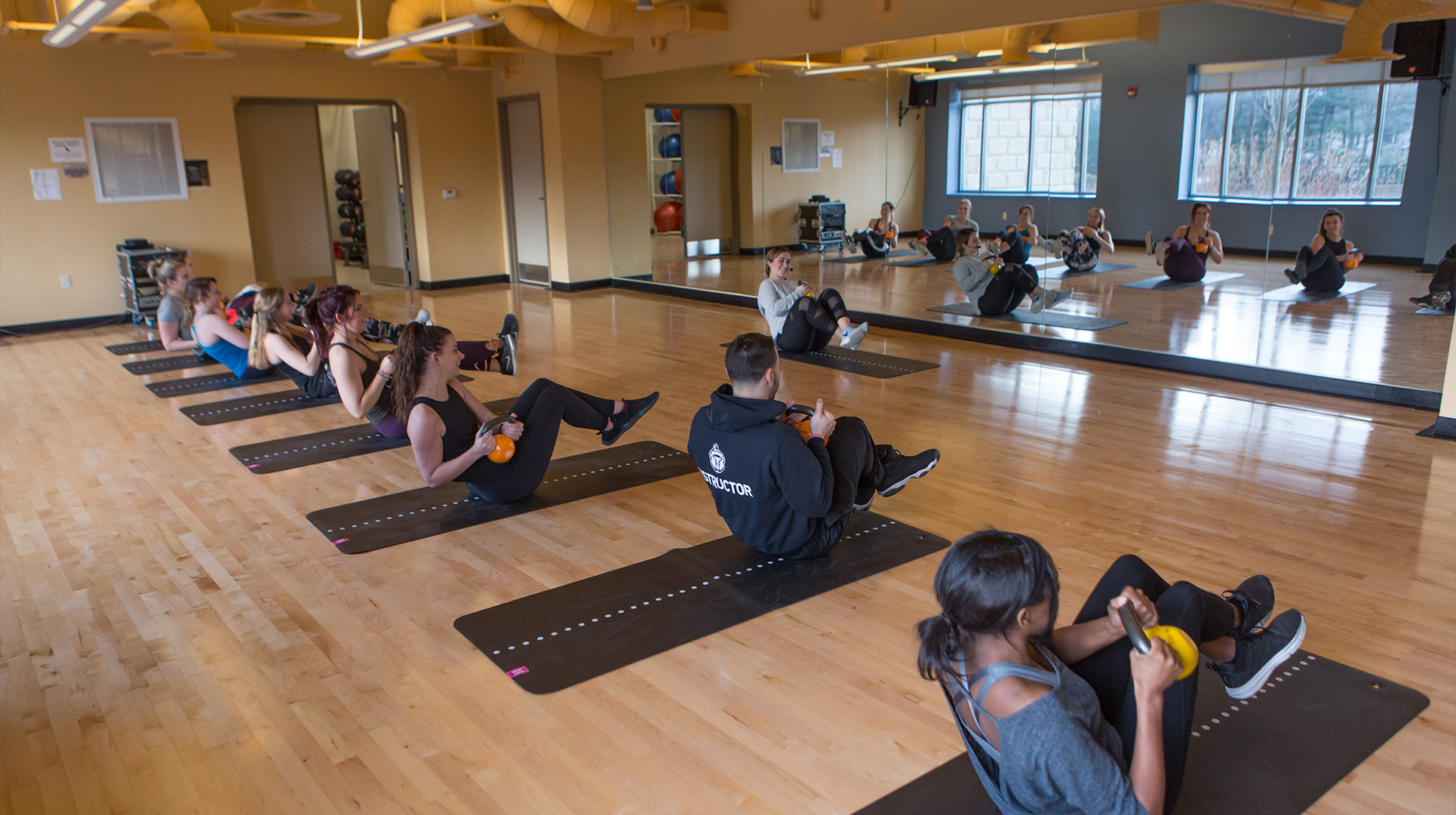 Fitness group at Recreational B Center