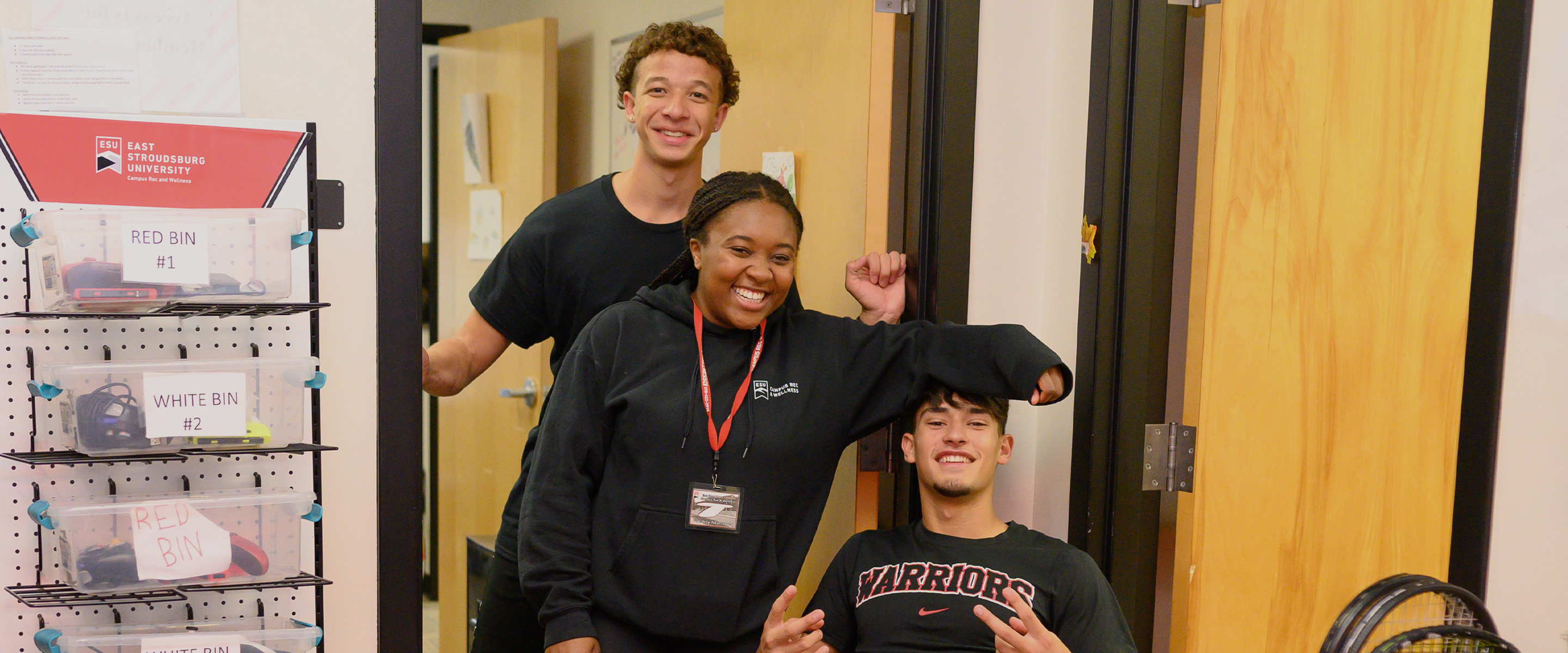 Student workers at the rec center