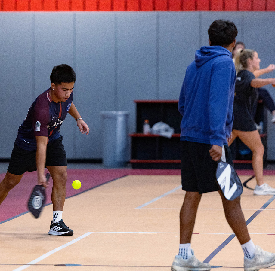 Students playing Pickleball