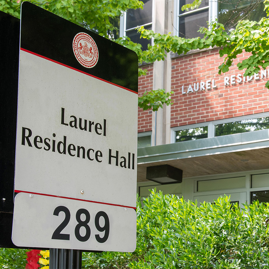 Residence hall sign